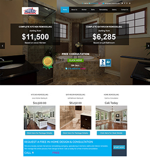 Allied Constructions website by Lee Info Solutions, Kerala