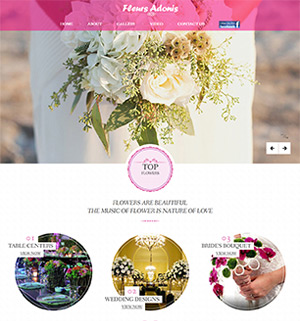 Fleurs Adonis website by Lee Info Solutions, Kerala