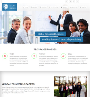 Global Financial Leaders website by Lee Info Solutions, Kerala