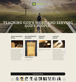 Zion 2012 Church website by Lee Info Solutions, Kerala